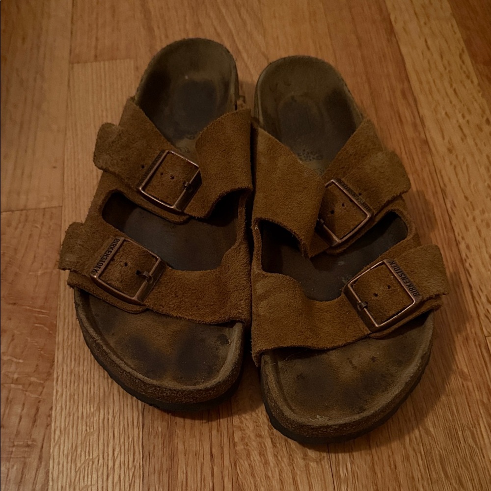 Birkenstock Tan Suede Sandals